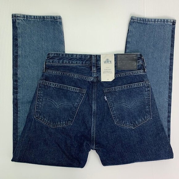 Levis Made & Crafted Jeans Size 26 Two Tone Color Blocked Mid Rise Crop NWT - Picture 7 of 12